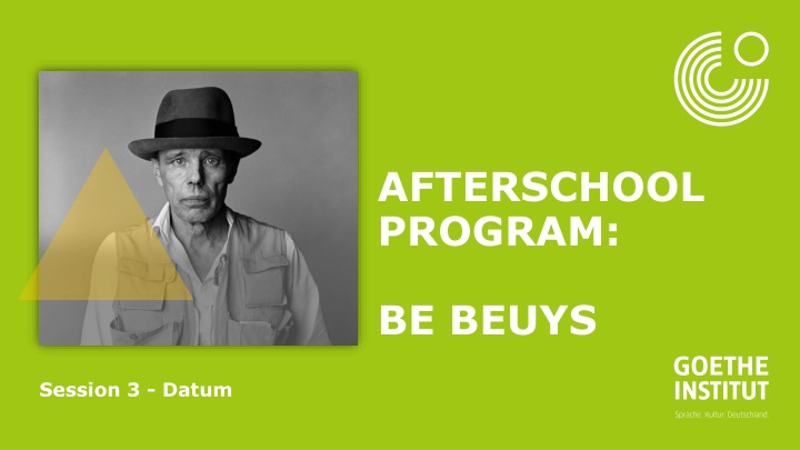 Concept of Artistry with BEUYS - After-School Program Session 3