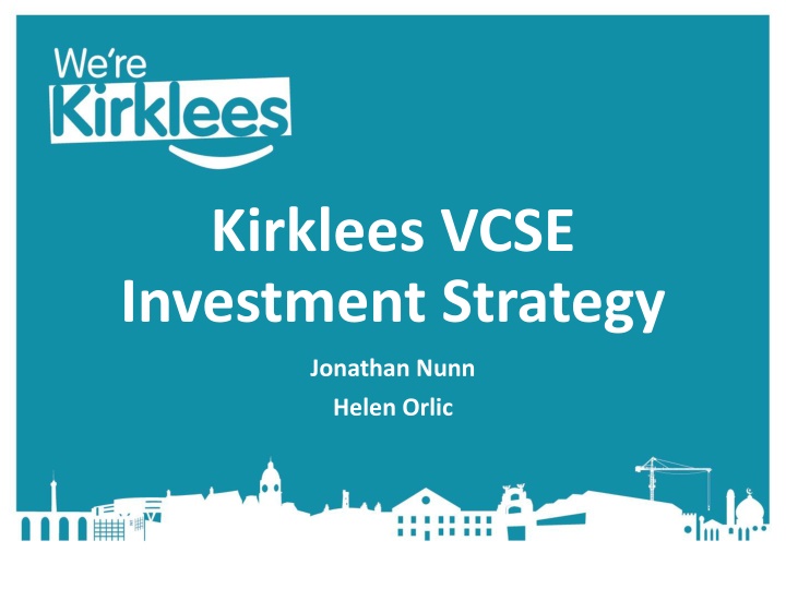 Kirklees VCSE Investment Strategy Overview