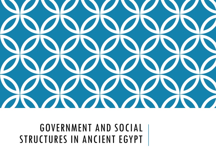 Ancient Egypt's Government and Social Structures