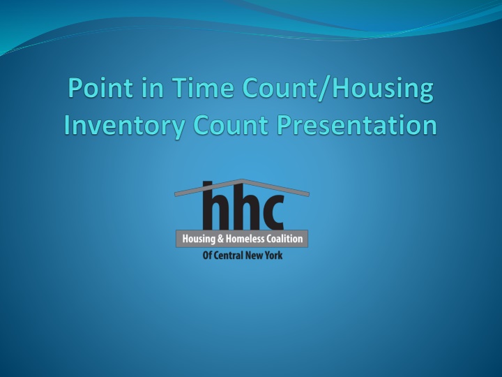 Point-in-Time Counts in Homelessness Assistance Programs