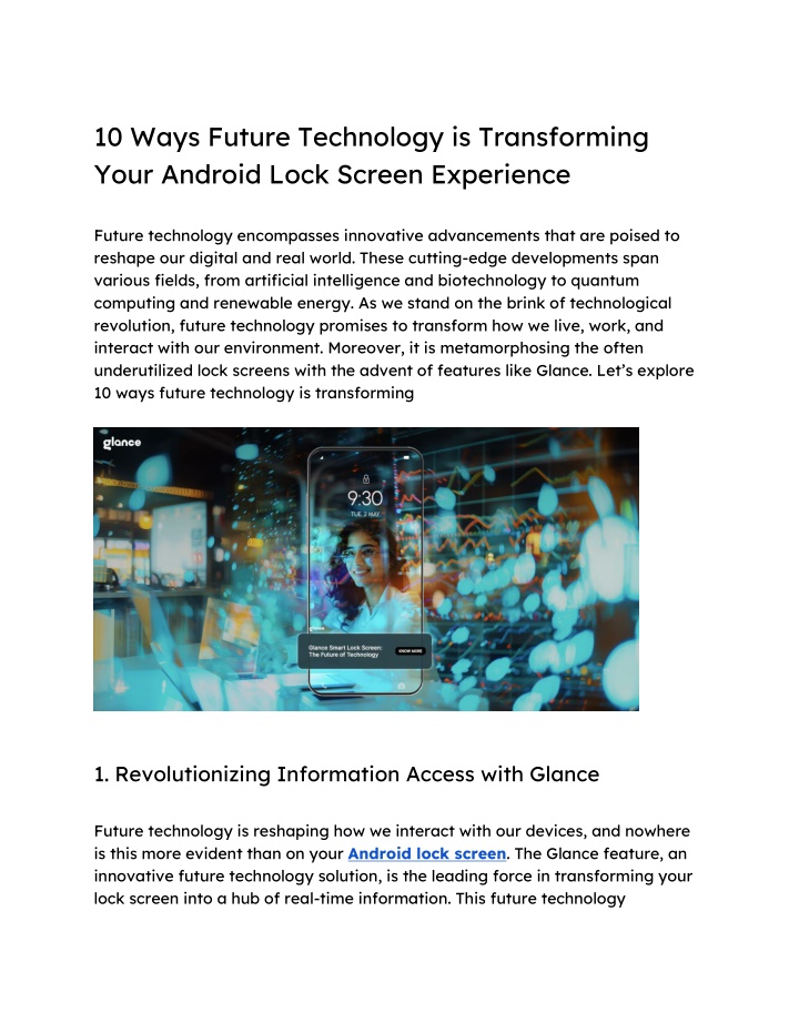10 ways future technology is transforming your n.w
