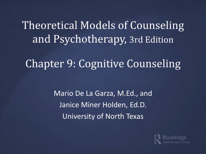 Evolution of Cognitive Counseling and Aaron T. Beck's Contribution