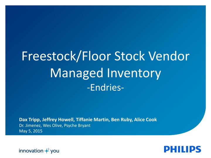 Improving Inventory Management Process for Freestock/Floor Stock