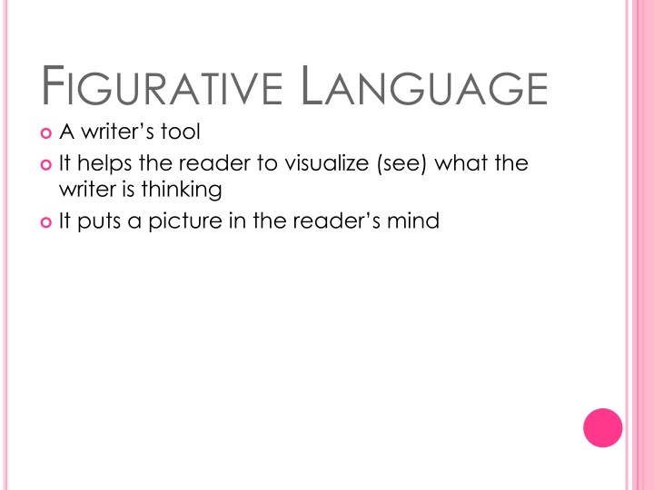 Figurative Language in Writing