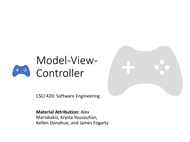 MVC Pattern in Software Engineering