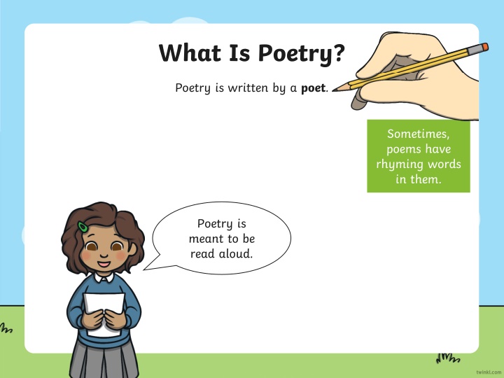 Poetry: Rhymes, Shapes, and Forms