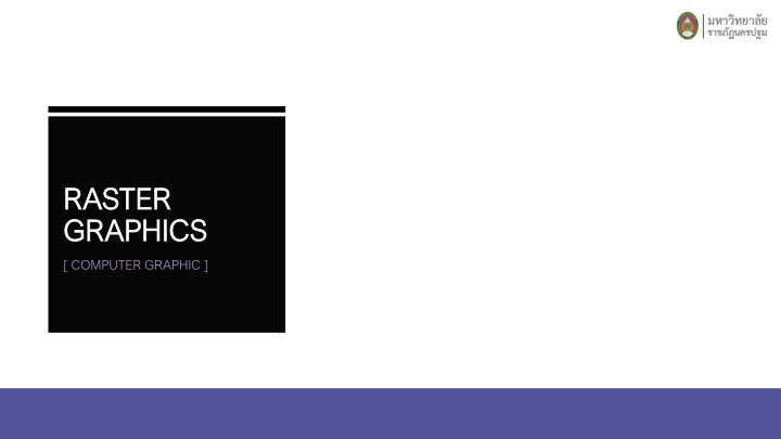 Raster Graphics in Computer Graphic Design