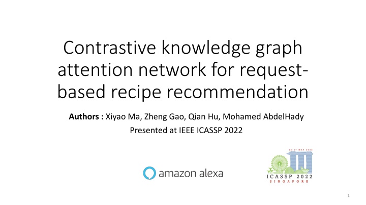 Enhancing Recipe Recommendations with C-KGAT Model