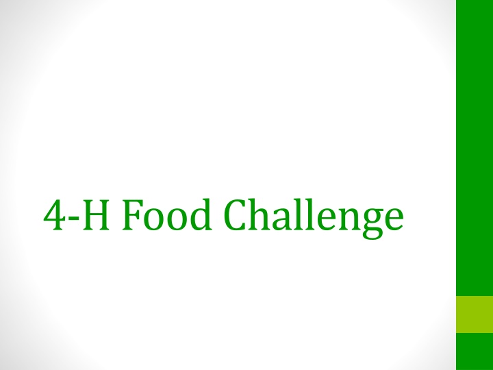4-H Food Challenge: Empowering Youth Through Cooking Skills and Leadership