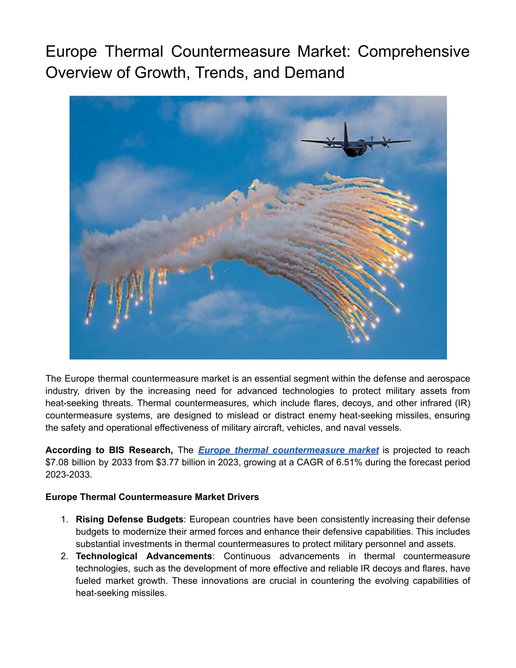 europe thermal countermeasure market l.w