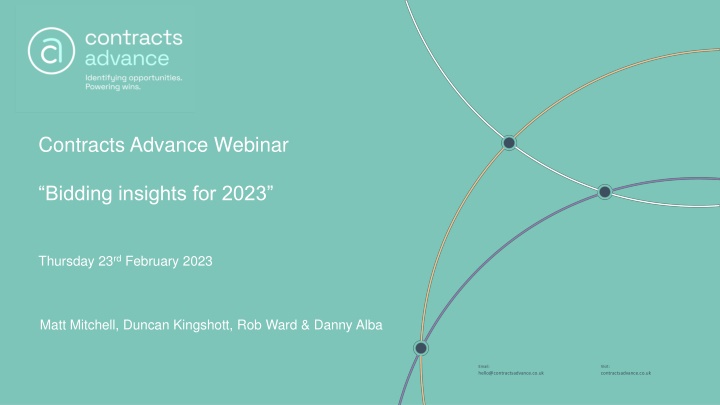Contracts Advance Webinar Bidding Insights for 2023 - Expert Panel Discussion