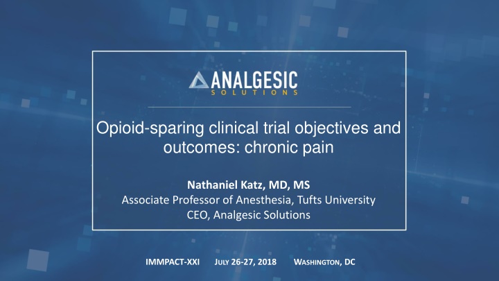 Opioid-Sparing Strategies for Chronic Pain Management