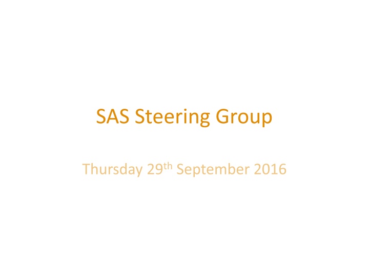 Enhancing SAS Development: Funding, Training, and Opportunities