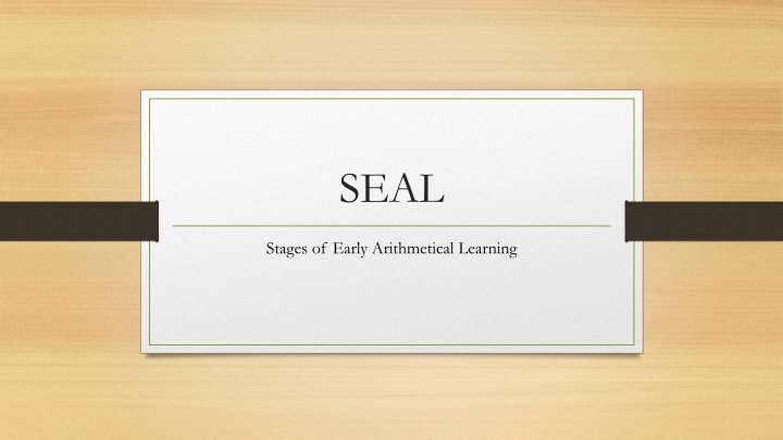 Stages of Early Arithmetical Learning