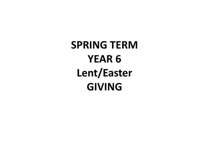 Lent/Easter Reflections for Year 6: Embracing Sacrifice and Salvation