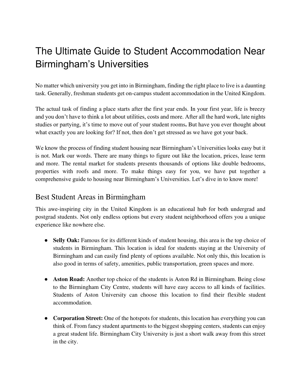 the ultimate guide to student accommodation near l.w