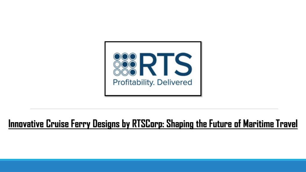 innovative cruise ferry designs by rtscorp l.w