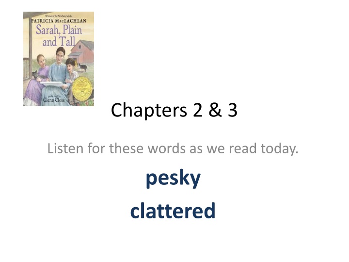 Vocabulary Building Activities and Words for Chapter Reading