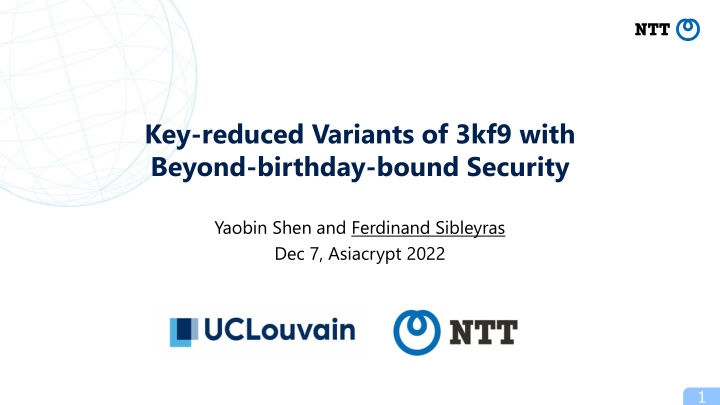 Lightweight Cryptography: Key-Reduced Variants and Beyond-Birthday-Bound Security