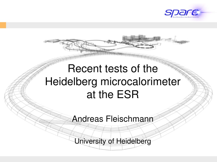Recent Tests of Heidelberg Microcalorimeter and New National Detector Laboratory Initiatives