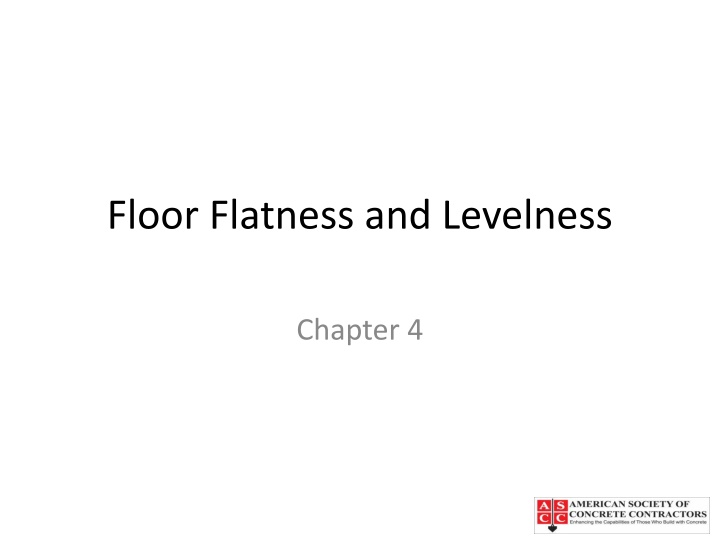 Floor Flatness and Levelness in Construction