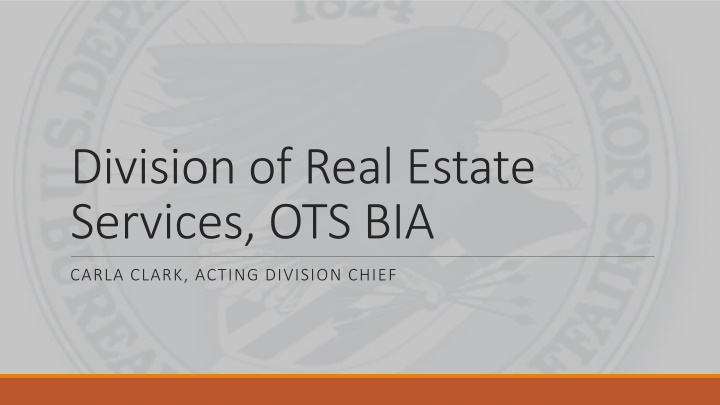 Update on Bureau of Indian Affairs Initiatives