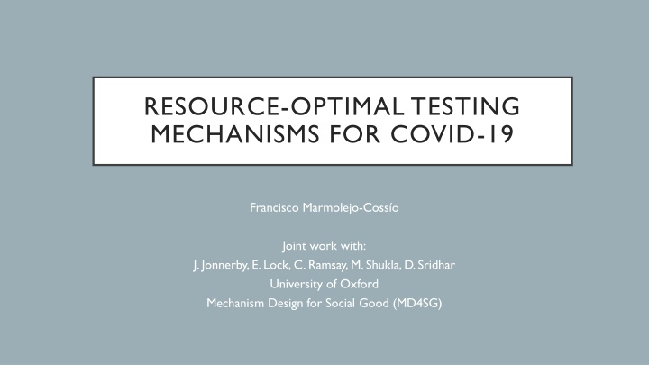 Optimizing COVID-19 Testing Strategies to Conserve Resources