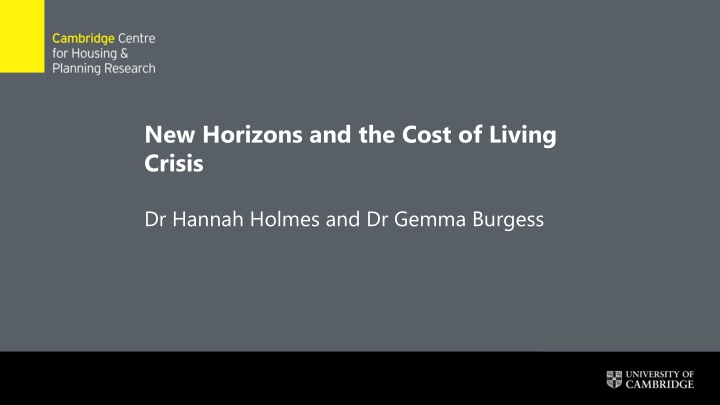 The Impact of Rising Cost of Living on New Horizons Participants