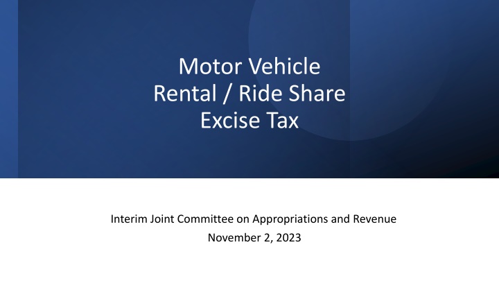 Overview of Motor Vehicle Rental and Ride Share Excise Tax Regulations in Kentucky
