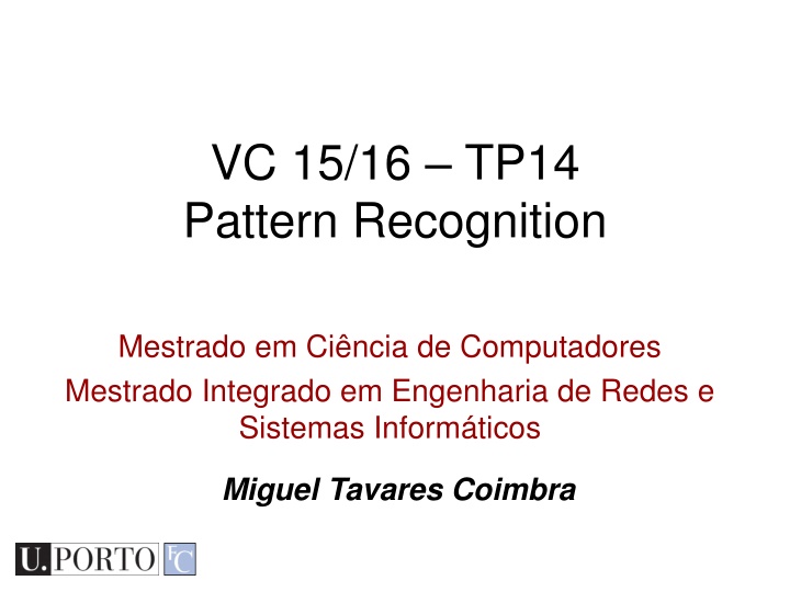 Pattern Recognition in Computer Science