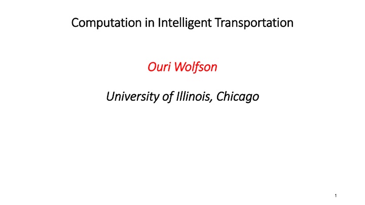 Innovations in Intelligent Transportation Systems and Applications