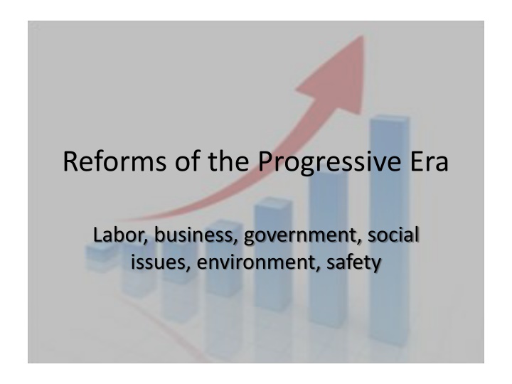 Progressive Era Reforms: Labor, Business, Government, and Social Changes