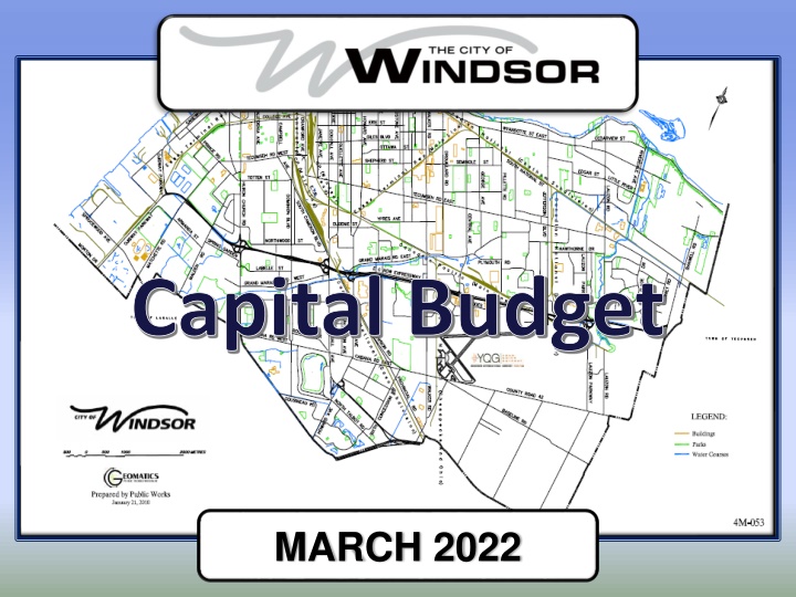Municipality's Capital Budget Overview for March 2022