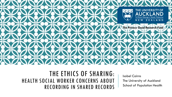The Ethics of Sharing: Health Social Worker Concerns