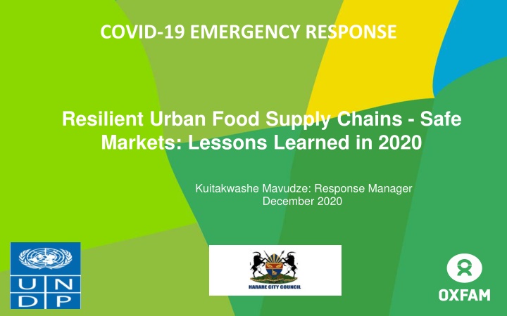 Lessons Learned from COVID-19 Emergency Response in Urban Food Supply Chains