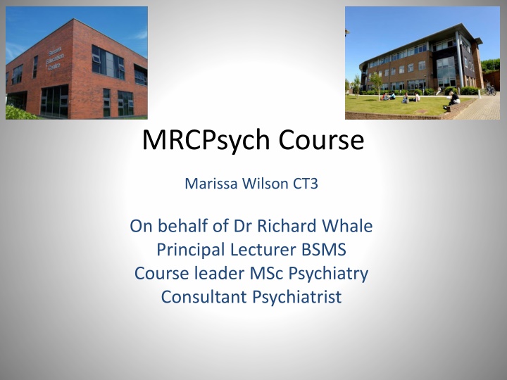 MRCPsych Course Overview and Royal College Exams Information