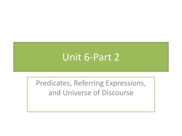 Language and Fiction: Predicates, Referring Expressions, Unreal Worlds