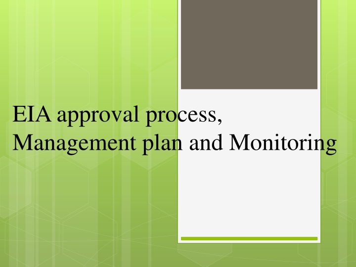 Key Aspects of Environmental Impact Assessment (EIA) Review Process