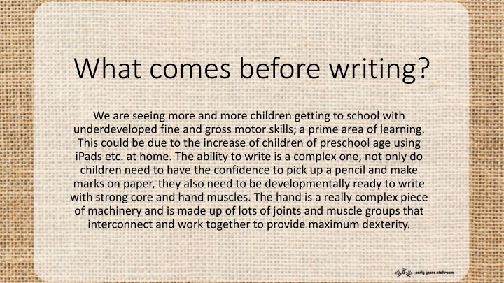 Developing Fine and Gross Motor Skills in Children for Effective Writing