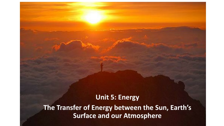 Earth's Energy Transfer Processes