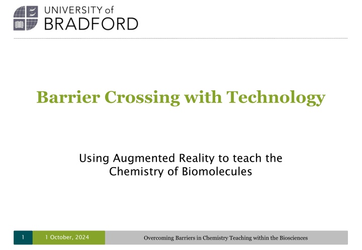 Enhancing Chemistry Education with Augmented Reality Technology