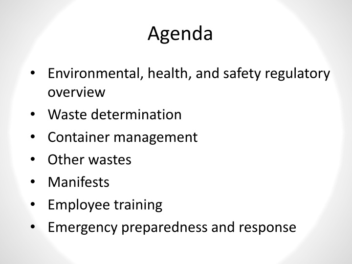 Comprehensive Environmental and Safety Regulatory Overview