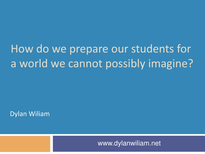 Preparing Students for an Unimaginable Future: Education and Job Market Trends