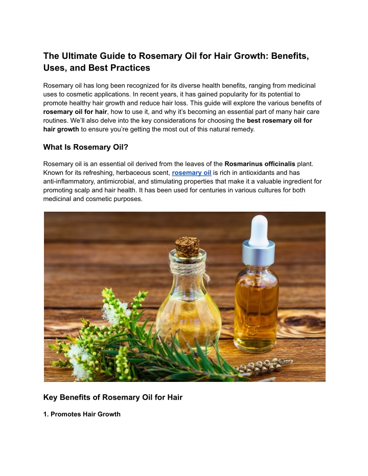 the ultimate guide to rosemary oil for hair n.w