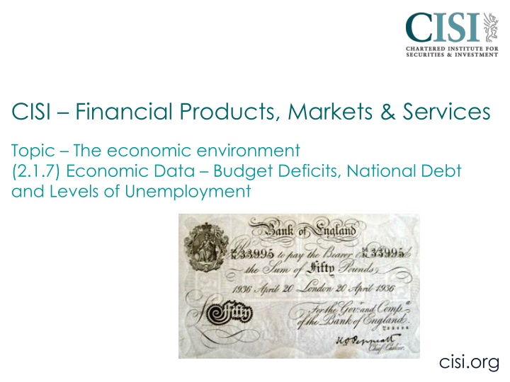 Government Borrowing and National Debt