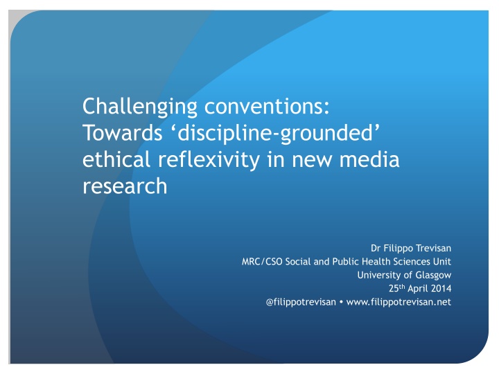 Challenging Conventions in New Media Research: Ethical Reflexivity and Social Media Data Collection