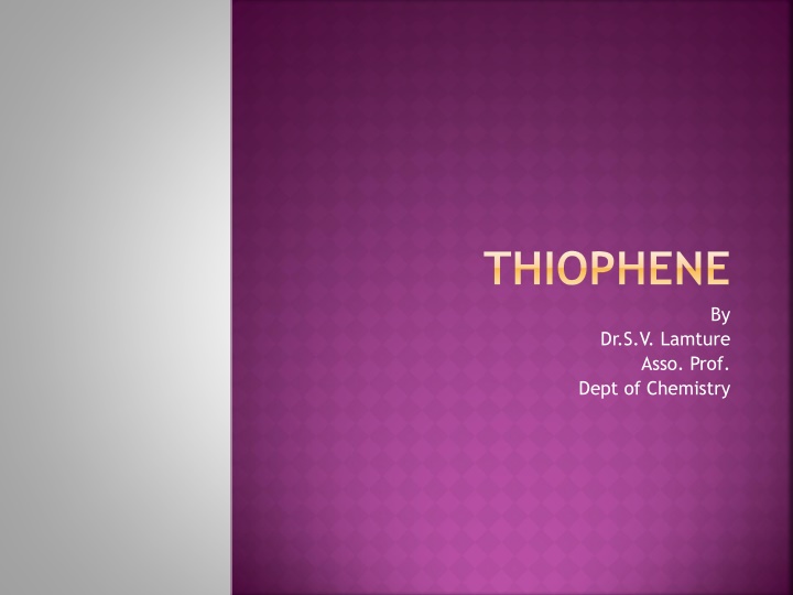 Overview of Thiophene and Pyridine in Heterocyclic Chemistry