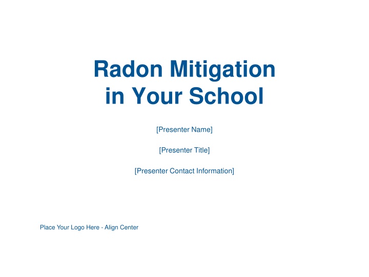 Radon Mitigation in Schools
