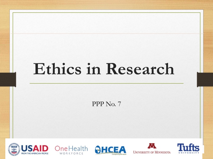Evolution of Ethics in Human Subjects Research