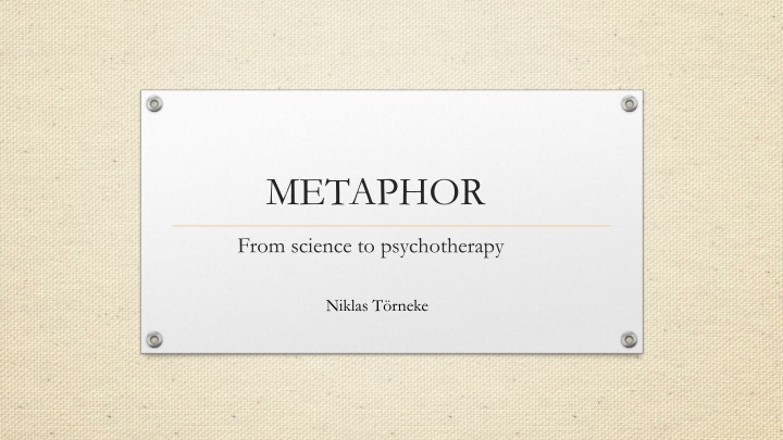 Unveiling the Power of Metaphors in Psychotherapy